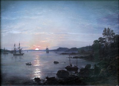 Fjord near Holmestrand by Johan Christian Dahl